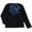 Blue, variant on Women Sauna Suit Zipper Closure Long Sleeve Weight Loss Slimming Body Shaper Workout Jacket Sweat Shapewear