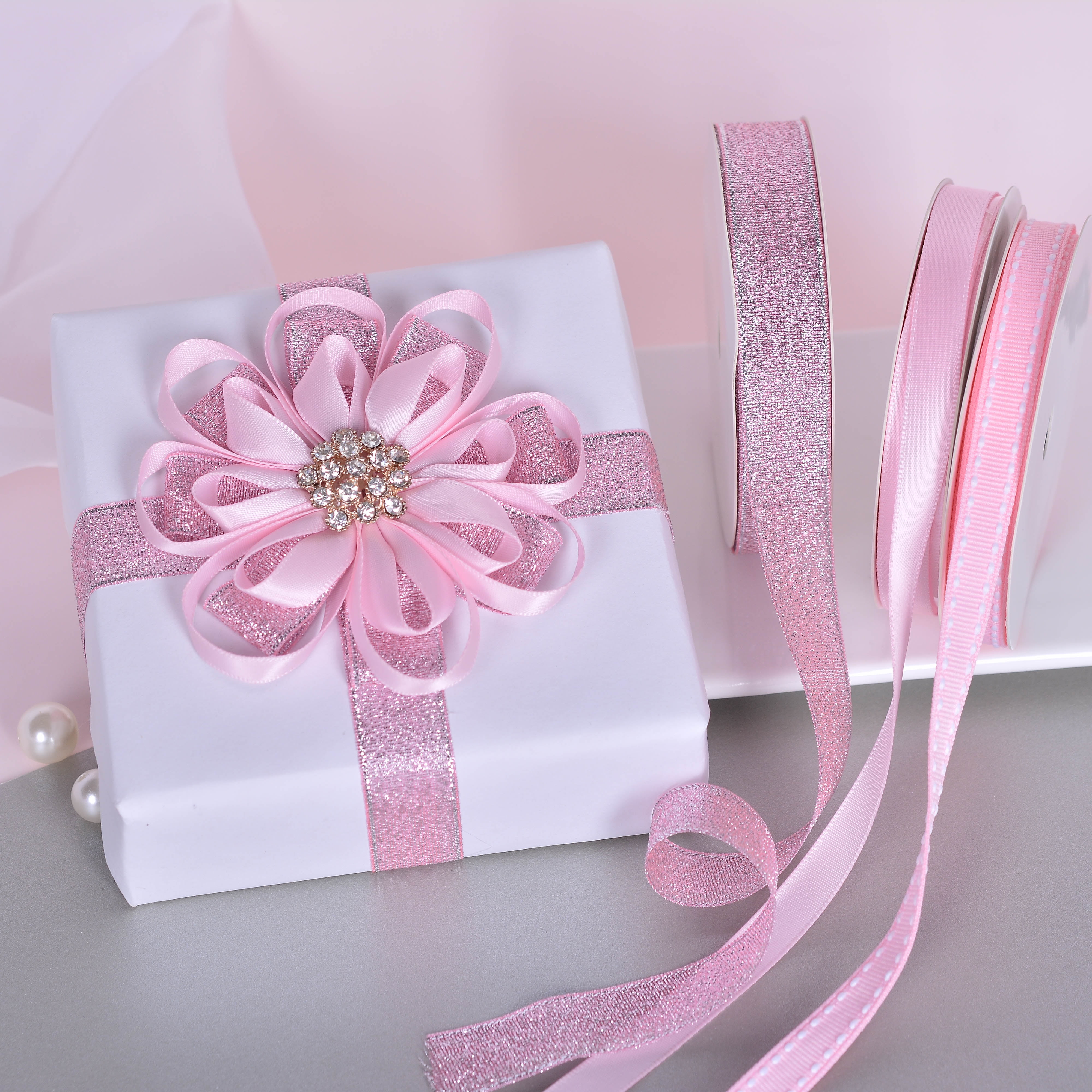Yama Ribbon, Pink Ribbon Tower, 8 Unique Ribbons, 96 feet