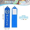 thumbnail image 2 of Award Ribbons,1st 2nd 3rd 4th 5th 6th Place Prize Medal Ribbon with Event Card & Rope, Multicolor 54 Pcs, 2 of 7