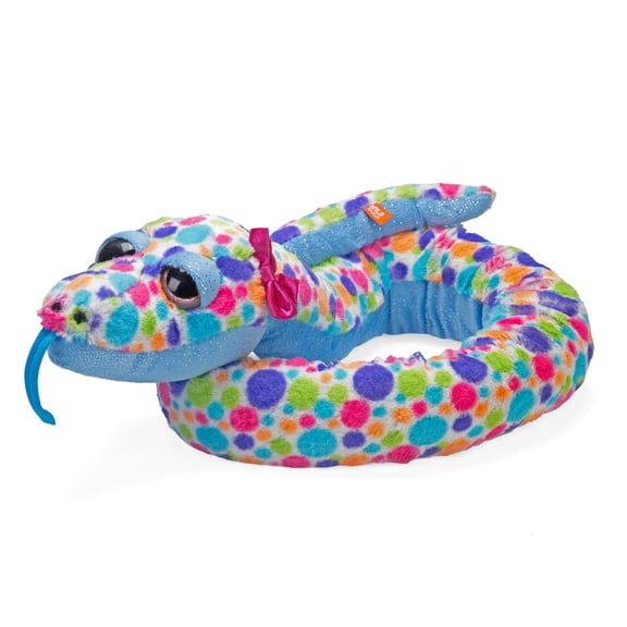 Wild Republic Snake Plush, Snake Stuffed Animal, Plush Toy, Pet Snake, Polka Dots, 54 Inches