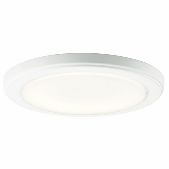 18.5W 1 Led Round Flush Mount 1 Inches Tall By 10 Inches Wide-White Finish-3000 Color Temperature Kichler Lighting 44246Whled30