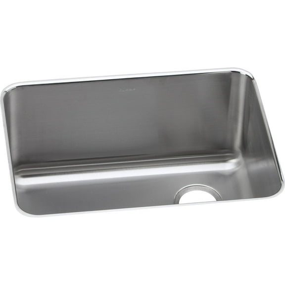 Elkay ELUH231710R Lustertone Stainless Steel 25-1/2" x 19-1/4" x 10", 1-Bowl Undermount Kitchen Sink