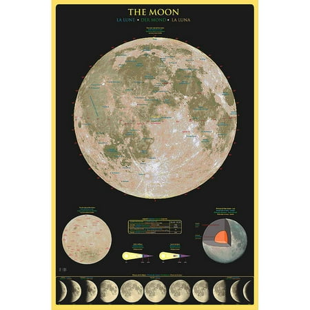 The Moon Educational Chart - Walmart.com