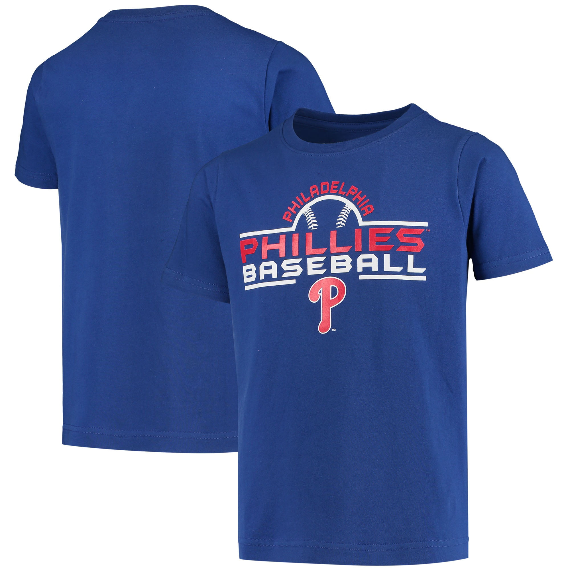 Philadelphia Phillies Slim Baseball Jersey Open Tshirt Sports Tops Cheer Fan Tee 