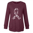 thumbnail image 4 of Staron Chemises d'Automne pour Femmes Tunique de Sensibilisation au Cancer du Sein Hauts Habillés Décontractés Habillés Ruban Rose Chandail à Enfiler Col Rond T-Shirts Fluides Chemise Idées-Cadeaux pour Femmes, 4 of 4