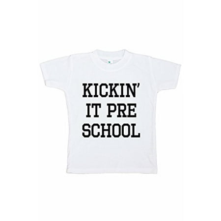 

7 ate 9 Apparel Funny Kids Preschool T-Shirt White
