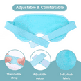thumbnail image 2 of Ice Face Mask Ice Eye Mask, Gel Face Mask Hot Cold Compress Therapy Reusable,Cooling Face Eye Mask for Pain Relief,Migraines,Headaches,Puffiness (Blue), 2 of 6