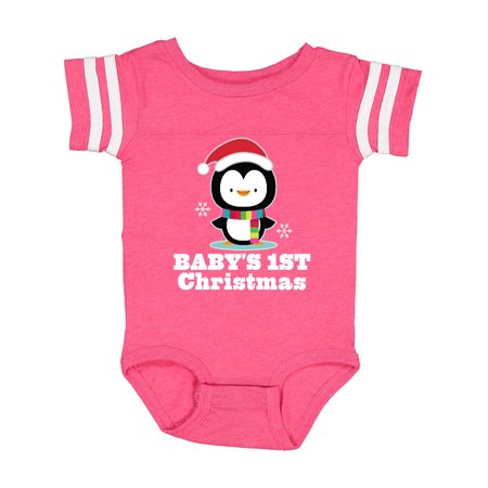 

Inktastic 1st Christmas Baby Penguin Gift Baby Boy or Baby Girl Bodysuit