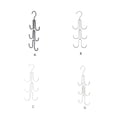 thumbnail image 3 of Injueey Monederos Bolsos Colgador Gancho para colgar Ropa Cinturones Titular Armario Type2 NO2, 3 of 6