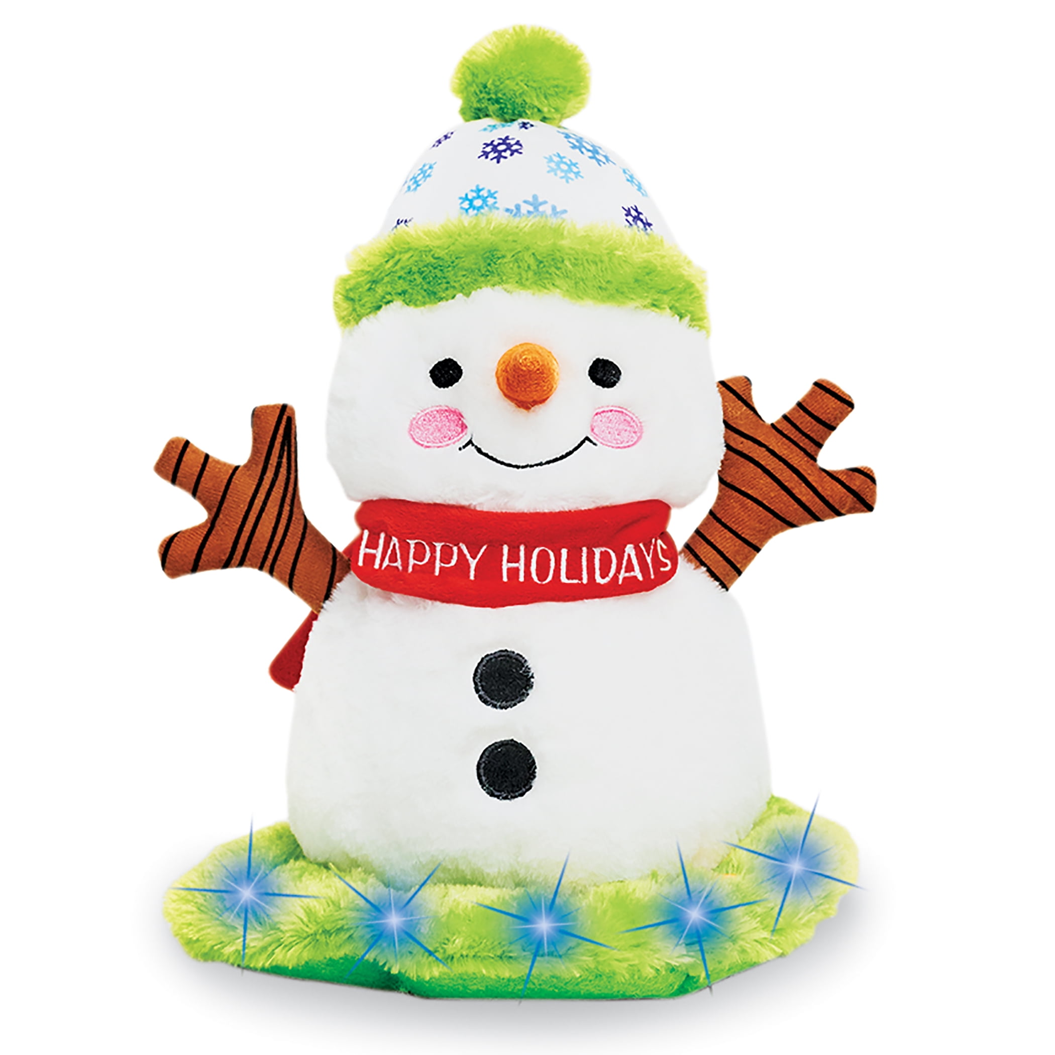 Fiber Optic Lighted Flurry the Twirling Snowman Toy