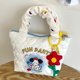 thumbnail image 4 of Bolsa Bolso Bento para mujer, diseño de cachorro, Bolso acolchado con amor, fiambrera, Bolso diario para niñas, 4 of 6