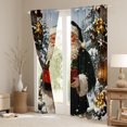 thumbnail image 3 of Manfei 3D Santa Claus Black Out Curtains for Kids, Magic Western Christmas Curtains Pack of 2 (42x63 Each), Gold Princess Bow-tie Bedroom Curtains, Living Room Curtains Decor, 3 of 6