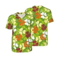 thumbnail image 3 of Daiia St. Patrick's Day3 Mens Baseball Jersey Button Down Shirts Short Sleeve Sports Uniforms-Large, 3 of 9