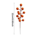 thumbnail image 3 of 10 Pcs Christmas Artificial Berries Branchs,Christmas Picks Holly Sprays,Christmas Tree Decorations,Artificial Berry Branches for Xmas Tree Ornaments, Wreath Crafts, Holiday and Home Decorations, 3 of 6