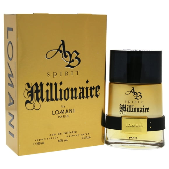 AB Spirit Millionaire by Lomani for Men - 3.3 oz EDT Spray