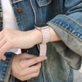 thumbnail image 6 of Magnetic Watch Band Compatible for iWatch Series 10 9 8 7 6 5 4 SE 3 2 1, Classic PU Leather Sport Strong Magnetic Buckle Watch Strap Band for Apple Watch 38mm/40mm/41mm/42mm, Pink, 6 of 6