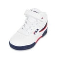 thumbnail image 5 of Fila Boys' Heritage Mid-Top Sneakers - white/navy/red, 9 toddler, 5 of 12