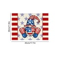 thumbnail image 3 of Linnome Independence Day Placemats Polyester Heat Resistant Table Mat for Dining 17.7x11.8in Multicolor#01, 3 of 6