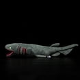 thumbnail image 3 of Peluche Frankiezhou Home Realistic Frilled Shark 52 cm, gris, 3 of 6