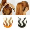 thumbnail image 5 of Easy To Use Accessories Hairpin Women Styling Tool Ponytail Inserts Hair Comb Bun Clip Bouffant Volume Maker COFFEE, 5 of 7