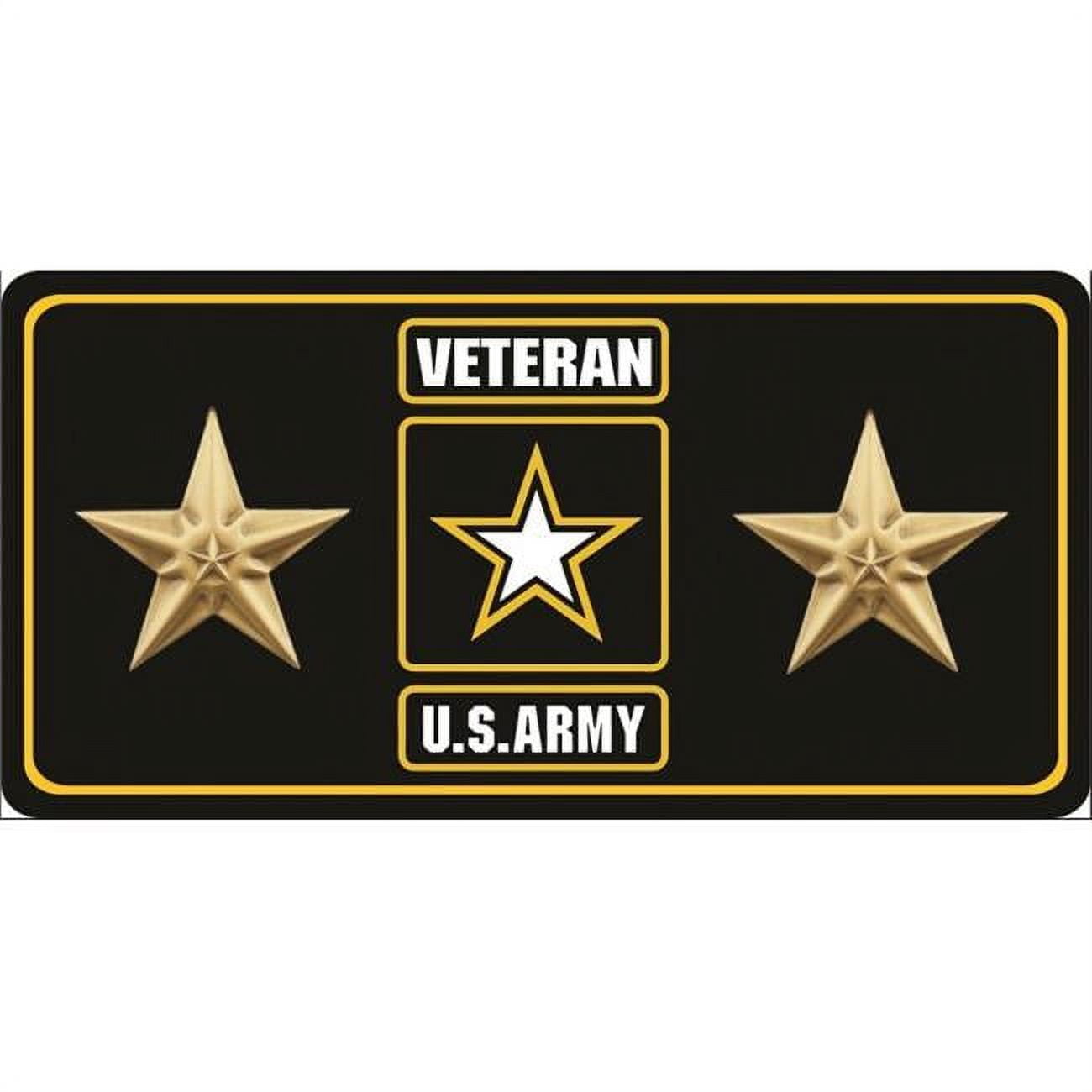 US Army Vietnam Vet Retired Black License Plate Frame - Patriotic Car Accessory
