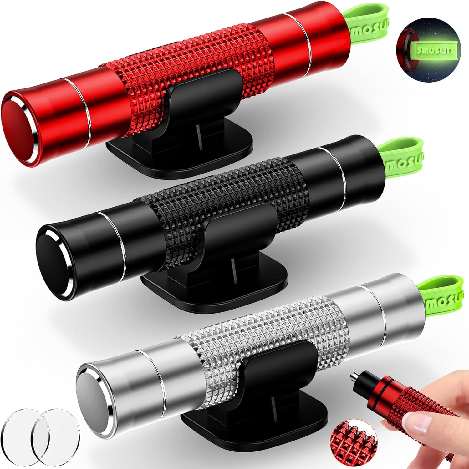 Marteau De Secours Safe Hero – Brise Vitre Et Coupe-Ceinture, 2 Pièces, Rouge, Pour Urgence Voiture - 4