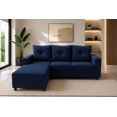 thumbnail image 1 of Sala Esquinera El Bazar Store Demeter Azul marino 210x160 cm Tela Lino nacional Modular Chaise love seat, 1 of 6