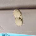 thumbnail image 2 of Clip para gafas de sol redondo beige para visera de coche - Soporte para gafas de sol con doble clip para visera - Soporte para gafas, Soporte magnético para gafas, 2 of 5