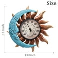 thumbnail image 6 of Outdoor Thermometers decor for Indoor - Sun and Moon Wall Art Thermometer Outdoor Thermometer  for  Patio/Garden Decor, 6 of 6