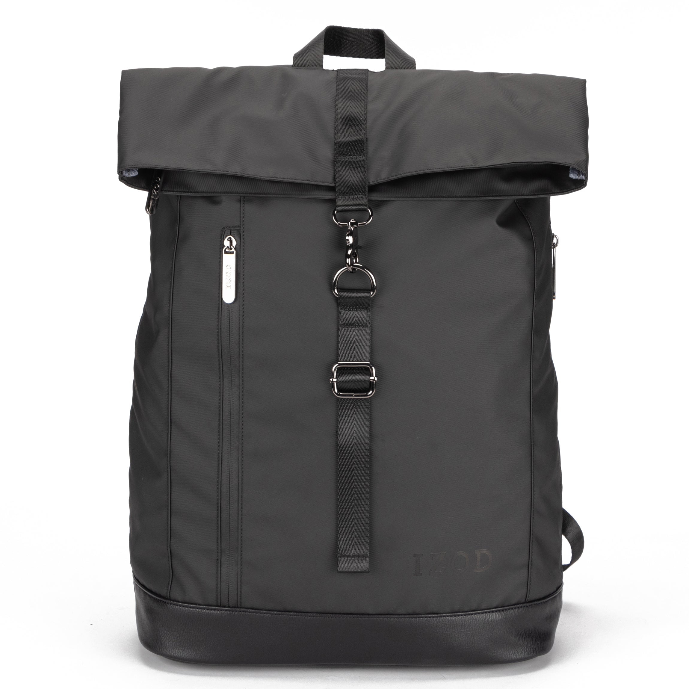 IZOD Devine Business Travel Slim Durable Laptop Backpack, Computer Bag Fits 16 Inch Laptop Notebook / Black