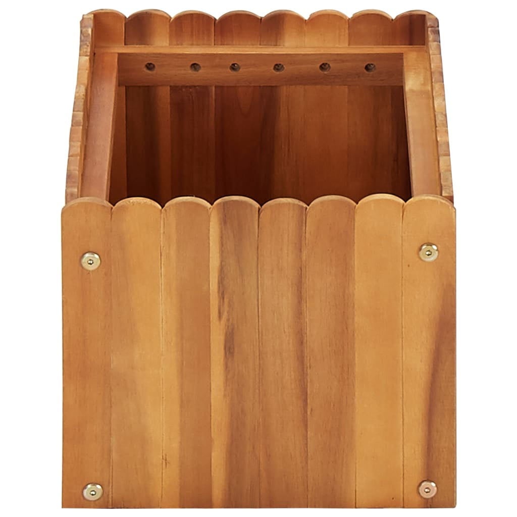 Kepooman Outdoor Garden Bed, Solid Wood Raised Planter Box for Home, 19.6" x 11.8" x 9.8" Kepooman Outdoor Garden Bed, Solid Wood Raised Planter Box for Home, 19.6" x 11.8" x 9.8"