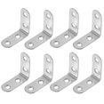 thumbnail image 3 of Soporte de lápices de esquina de forma de L de 10 piezas de acero inoxidable de acero inoxidable de 90 grados Soporte en forma de L para estantes, 3 of 6