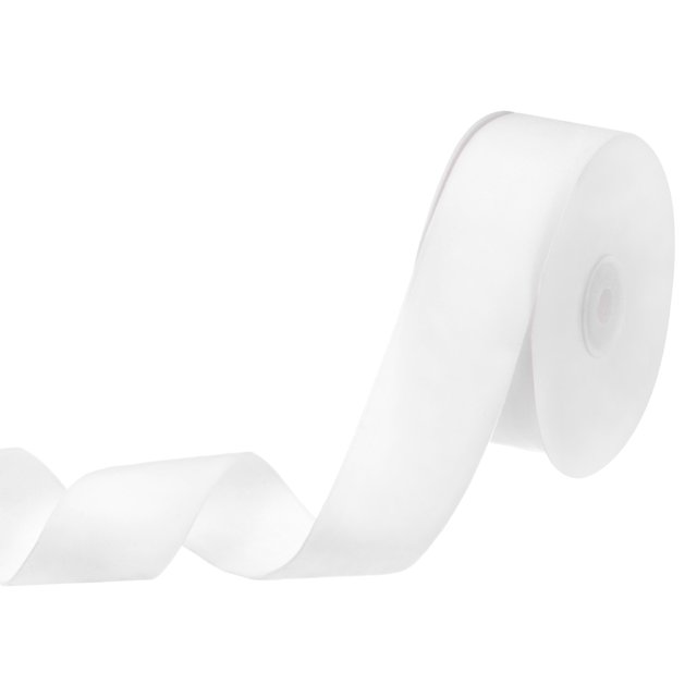 Unique Bargains White Velvet Ribbon, 1-1/2 Inch X 10 Yards, Thick Velvet Ribbon for Gift Wrapping/Clothing Accessories/Bow Making