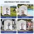 thumbnail image 6 of EAGLE PEAK Flex Ultra Compact 5x5 Pop-up Changing Room Canopy (Gray/White), 6 of 10