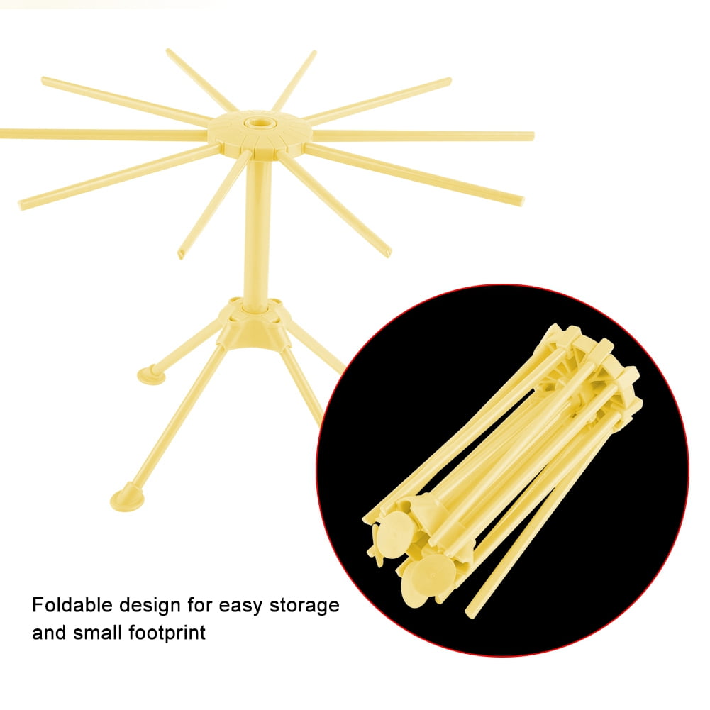 Séchoir à Nouilles Spaghetti Support à Pâtes Outil De Cuisine Pliable (jaune
