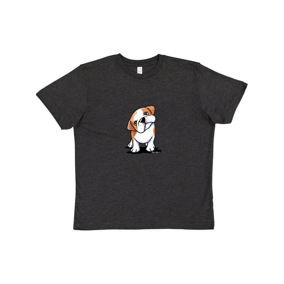 Inktastic KiniArt Bulldog Puppy Youth T-Shirt
