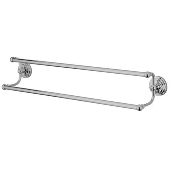 Kingston Brass  Milano 18 in. Dual Towel Bar - Chrome - 18 in.