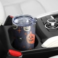 thumbnail image 5 of 20oz Tumblers Pumpkin Ghost Halloween Pattern Stainless Steel Vacuum Insulated Double Wall Travel Tumbler Cups Mug with Lid and Straw,Cleaning Brush for Cold & Hot Drinks, 5 of 7