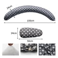thumbnail image 2 of Chilling Home Almohadas de lactancia de cuerpo completo, almohada para embarazo, maternidad, mujeres embarazadas imprescindibles para dormir con funda extraíble, gris, 2 of 5