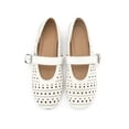 thumbnail image 3 of BLISSFUL STEP Women's Closed Toe Buckle Ballet Flats Slip on Pumps Beige 6, 3 of 6