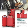 thumbnail image 5 of ELEHOLD for Samsung Galaxy S23 Ultra Wallet Case Crossbody, Zipper Pocket Phone Case with Shoulder Strap for Women Compatible with Samsung Galaxy S23 Ultra 5G 6.8 Inch,
Red, 5 of 7