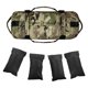 thumbnail image 4 of Bolsa pesada sin bolso de arena liviano portátil con manijas prácticas para hacer ejercicio para hacer ejercicio de pesas gimnasios interiores al aire Caqui, 4 of 8