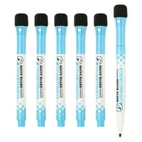 Uxcell Magnetic Whiteboard Pen, 1-2mm Fine Tip Dry Erase Blue Markers, 6Pcs