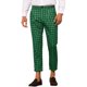 thumbnail image 1 of Pantalones de vestir de cuadros INSPIRE CHIC para hombre, corte ajustado, estilo houndstooth, recortados, 30 verde, 1 of 5