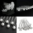 thumbnail image 6 of SPOKKI Rhinestone Wedding Hair Accessory, Pearl Hair Clip, Hair Pin, 50 Pieces, 6 of 8