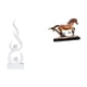 thumbnail image 1 of Escultura abstracta de fuego,Estatua de arte abstracto,adorno decorativo para el hogar,Figura de caballo,Escultura de caballo en miniatura coleccionable,Estatua de animal de adorno de caballo, 1 of 8
