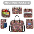 thumbnail image 2 of Pioneer Flower Floral Print Pattern Womens Lunch Box for Work,Insulated Large Lunch Bag for Tween and Teen,Loncheras Para Mujer,Leakproof Adult Lunch Bag for Work,Beach,Travel,Picnic,Camping, 2 of 7