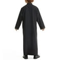 thumbnail image 6 of Otqutp Muslim Clothes for Boys Middle Eas𝘁 Ramadan Kaftan Thobe Kids 𝗜slamic 𝗠oroccan Long Sleeve Robe Prayer Clothing, 6 of 8