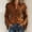 Brown #042, variant on Womens Fringe Western Cowgirl Shirts Vintage Long Sleeve Button Down Tops Slim Country Concert Jacket,S