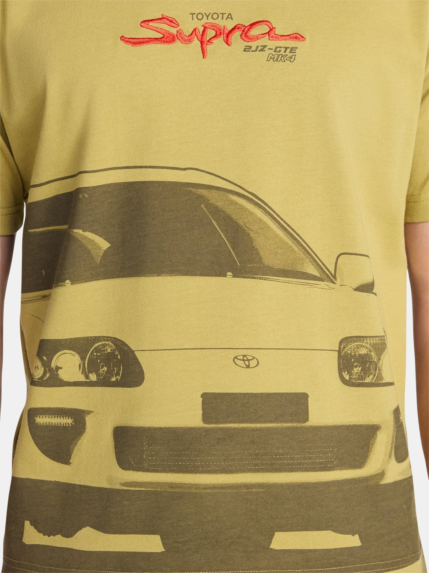 Toyota Men's and Big Men's Supra Cropped Graphic Tee, Sizes XS-3XL
